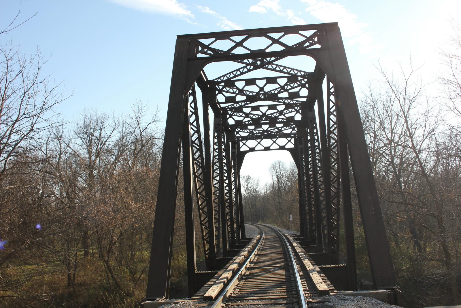 Looking west